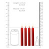 Ouch! Lot de 4 Mini bougies SM Wax Rouge